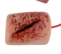 Modelo de entrenamiento médico, conjunto de modelo de herida con cuchillo para muslo, modelo de simulación de lesiones en las piernas para entrenamiento médico