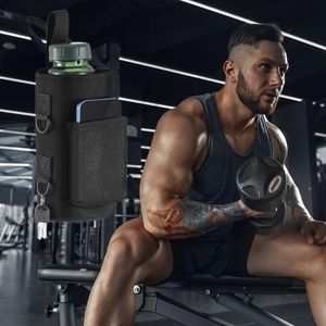 Sac à bouteille d'eau magnétique en tissu Oxford, sac bandoulière pour sports de plein air, réutilisable, noir, capacité 6L - Product Image 2