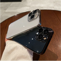 Étui rigide de téléphone électrolytique de luxe pour iPhone 11 12 13 14 Pro Max XS X XR 7 8 Plus Mini étuis transparents