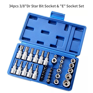 34 Pcs Ổ Cắm Nam Nữ Torx Sao Bit Ổ Cắm E-Ổ Cắm Thiết Lập Công Cụ Cầm Tay Sao Ổ Cắm Thiết Lập Với Lưu Trữ Trường Hợp - Product Image 2