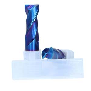 Fresa de extremo plano de carburo de 2 filos 65 HRC para CNC, herramientas de corte, broca de router, afilador de fresas, fresas de extremo, cortadores de fresas - Product Image 1