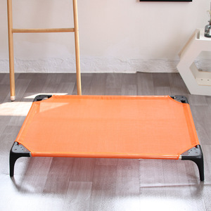 Lit surélevé pliable d'extérieur pour animaux de compagnie, lit trampoline pour <span class=keywords><strong>chien</strong></span>, chiot, chat, <span class=keywords><strong>hamac</strong></span> en maille robuste avec cadre renforcé - Product Image 2