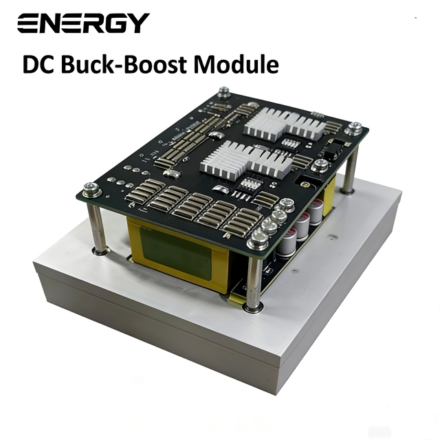 6000W 160A DC-DC Buck Boost Converter with Battery Equalization, 10-30V to 10-160V Voltage Regulator for RV Solar Energy Storage