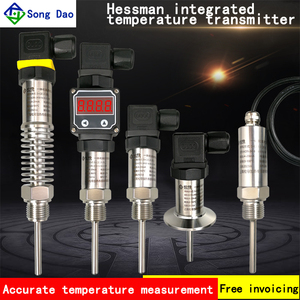 Hessmann entegre sıcaklık verici 4-20mA Pt100 sıcaklık sensörü modülü 0-5/10 V - Product Image 2