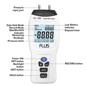 2022 현대 디지털 u 튜브 압력계 - Product Image 5