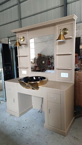 Tocador con espejo de madera de gama alta con cajones tocador <span class=keywords><strong>Suite</strong></span> con muebles de dormitorio con espejo - Product Image 6