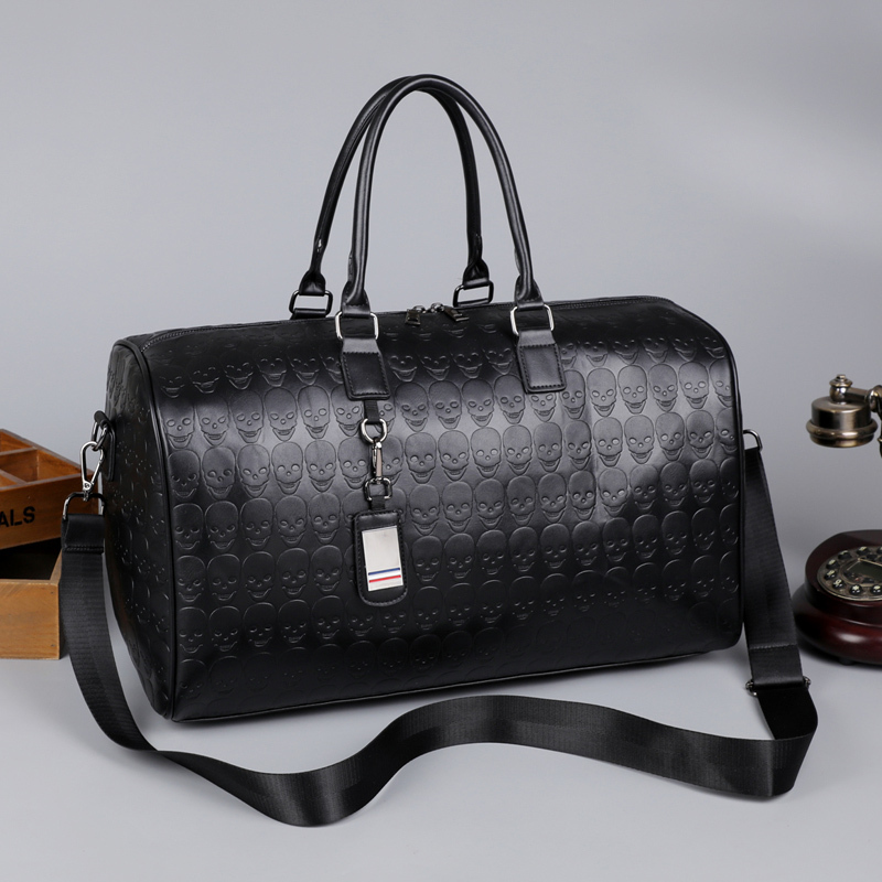 Foldable Waterproof PU Leather Travel Duffel Bag – Stylish Unisex Weekender & Sports Bag - View 3