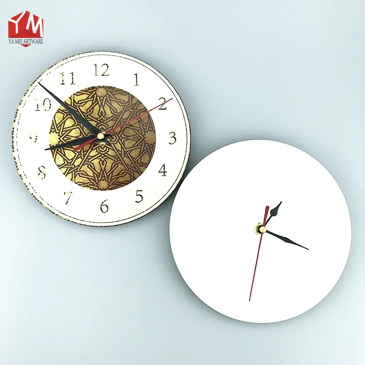 Raum dekor Home Clock DIY Luxus uhr aus Shenzhen liefern MDF Blank Sublimation Board