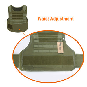 Chaleco Doublesafe, venta al por mayor de fábrica, cubierta verde, peso táctico ajustable Molle, chaleco táctico balístico ocultable, portador de placa - Product Image 6