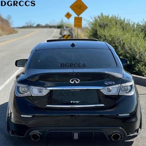 Original for Q50 Q50S ASPEC Style Honeycomb Carbon Fiber Non Perforated Rear Spoiler Trunk Wing 2013-2023 Carbon Fiber - Product Image 5