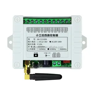DC 12V 24V 36V 4CH RF Industrial Wireless Remote Control Switch 4 Channel Receiver With Long Distance Remote Controller