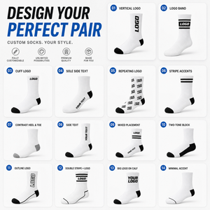 Custom Logo Cycling Compression <b>Socks</b> Solid Color Crew Sports <b>Socks</b> for Men and women - Product Image 3