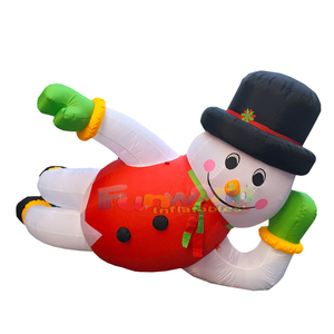 Père Noël gonflable géant pour extérieur, avec souffleur, pour décoration de jardin de Noël, vente en gros. - Product Image 2