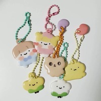 Porte-clés gonflé en PVC personnalisé de haute qualité avec animaux de dessin animé, breloque Kpop personnalisable, pendentif pour sacs cadeaux, anneaux porte-clés