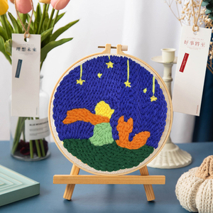 JP Cross Stitch Conventional Style Diy Handcraft Punch Needle Threads Embroidery Kits for Beginners