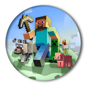Insignia de Hojalata de 58mm de <span class=keywords><strong>Minecraft</strong></span>, Artículo de Anime y Videojuegos, Gran Venta - Product Image 4