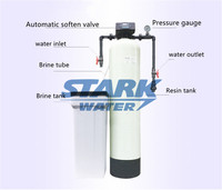 Système d'adoucissement d'eau automatique Pentair avec résine, réservoir FRP, pompe et PLC, garantie 1 an