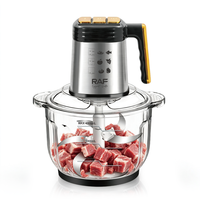 RAF R.3341 Pengolah Makanan 500W 10 in 1 5 L Mangkuk Kaca Mangkuk Stainless Steel 3 Kecepatan Multi Blade Chopper untuk Daging Sayuran Persiapan Makanan