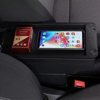 Pour Renault Duster accoudoir PU cuir Console centrale boîte de rangement accessoires de décoration