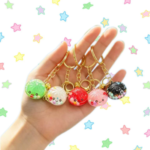 Jouet à presser en forme de petit pain moelleux pour enfants et adultes, anti-stress, petit porte-clés en forme de pain moelleux - Product Image 3