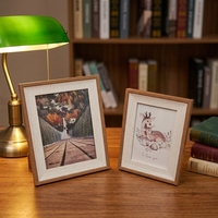 Cadre photo en bois minimaliste personnalisé en gros pour la décoration intérieure, à assembler soi-même