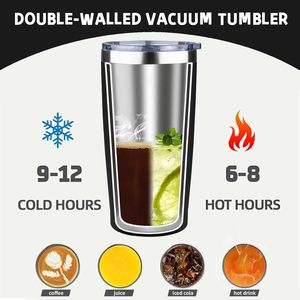 Vaso Térmico Personalizado de Acero Inoxidable de Doble Pared de 20oz con Recubrimiento en Polvo, Taza de Café de Viaje con Tapa para Regalos - Product Image 3