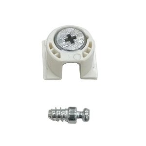 Connecteur de meuble invisible en plastique pour étagère, support de verre en bois, vis de fixation pour meuble - Product Image 3