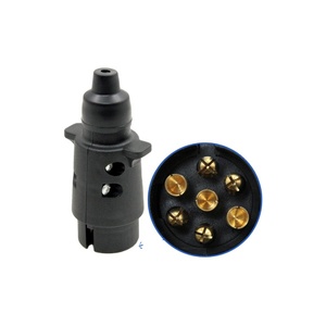 China price 7 pin plastic truck trailer plug   socket