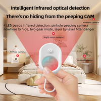 Détecteur de caméra anti-espion portable pour hôtel, anti-GPS, anti-perte, compatible iOS, en plastique, avec contrôle par application