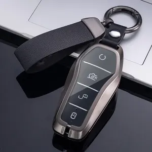 Remote Control 4 Button Smart Car Key Shell Key Replacement Keychain Case Cover For BYD Electric Car Funda Para Llaves De Coche
