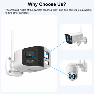 Outdoor Wireless WiFi IP Camera 1080P Full Color Night Vision Wide Angle Lens 180 Degree Panoramic View Waterproof IP66 - Product Image 4