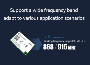 EBYTE ODM E32-900M30S Free Samples SX1276 30dBm 10km LoRa Spread Spectrum Long Distance 868/915MHz SMD LoRa <b>Wireless</b> Module - Product Image 3