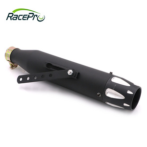 Racepro-silenciador de escape para motocicleta, tubo de acero negro para Harley Sportster 883 1200, Forty Eight, sevents, Two, Iron 883 - Product Image 5