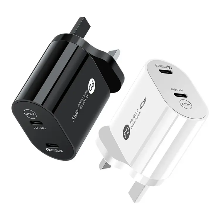 Hersteller USB C Schnellladegerät 40 W PD Power Adapter Wandladegerät für alle Mobiltelefongaufläder