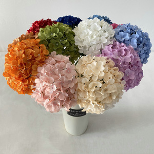 Bán buôn số lượng lớn Faux <span class=keywords><strong>Flower</strong></span> vật liệu nhân tạo hydrangeas cho người bán hoa đám cưới sắp xếp nhà trang trí - Product Image 3
