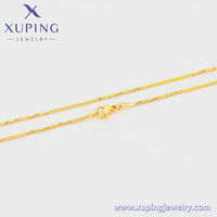 S00152456 Bijoux Xuping Nouvelle Collection Chaîne de style Hip Hop tendance et polyvalente en or 14K et 24K Collier chaîne