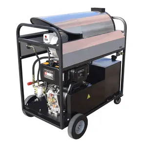 outdoor use without electricity 10HP 35bar steam and 250bar hot water diesel driven high pressure washer