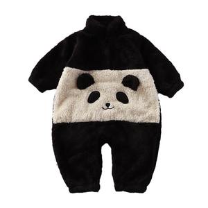 Nouvelle <span class=keywords><strong>combinaison</strong></span> chaude pour bébé, vêtements d'hiver, <span class=keywords><strong>pyjama</strong></span> en peluche mignon de <span class=keywords><strong>panda</strong></span> avec fermeture à boutons, vêtements de maison mignons pour bébé - Product Image 5