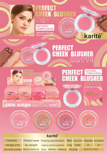 Karite Perfect Cheek <span class=keywords><strong>Teint</strong></span> Naturel Couleur Blush Blush Visage <span class=keywords><strong>Maquillage</strong></span> Cosmétique Produit De Beauté OEM Logo Personnalisé Marque Privée - Product Image 6