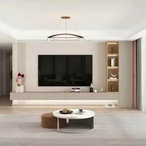 Modern LED Wall <b>Mounted</b> TV Cabinet for Living Room and Hotel Use <b>with</b> Floating Design and <b>Projector</b> Compatibility - Product Image 3