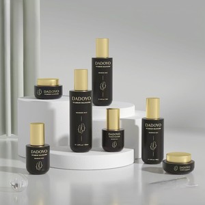 Flacon pompe en <span class=keywords><strong>verre</strong></span> givré bleu bébé mignon pour les soins de la peau, les masques faciaux et les perruques, ensembles de flacons en <span class=keywords><strong>verre</strong></span> cosmétique - Product Image 1