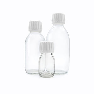 Flacons en verre transparent de qualité médicale pour liquides buvables, enzymes, antibiotiques, à goulot étroit, type divisé, pour réactifs chimiques - Product Image 2