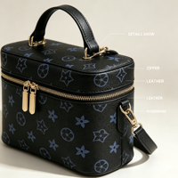 Sac en cuir de créateur de haute qualité, fermeture éclair classique, sac bandoulière imperméable, bandoulière réglable, sac de shopping