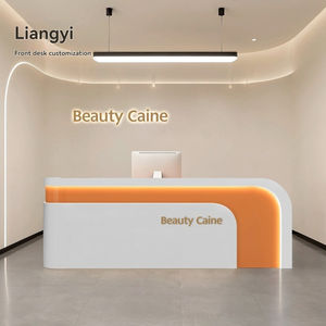 مكتب استقبال لطاولة الصراف المنحنية لصالونات التجميل وعيادات الأسنان ومؤسسات التدريب على الفن/الرقص مكاتب أمامية للشركات - Product Image 1
