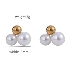 Ensemble de bijoux en acier inoxydable pour femmes plaqué or 18 carats de haute qualité boucles d'oreilles design creux à la mode pour anniversaire étanche - Product Image 2