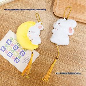 Plush Cartoon Rabbit Doll Pendant Gift for Girl's Cute Schoolbag JYSS Model Charm Car Key Handbag <b>Wallet</b> Charm for Women Gift - Product Image 4