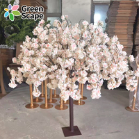 Arbre artificiel en fibre de verre, imitation cerisier blanc, imperméable, pour décoration de mariage et de la Saint-Valentin