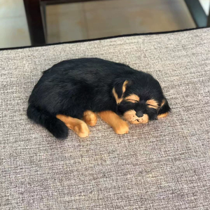 Figurine de chiot moelleux Mastiff tibétain réaliste mignon fait à la main décoration de bureau de chien en peluche intrigante pour <span class=keywords><strong>le</strong></span> bureau à domicile - Product Image 3