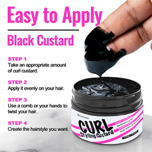 <span class=keywords><strong>Boucles</strong></span> et bobines Custard Curl Wave Gel Activator Private Label Black Curling Custard - Product Image 4