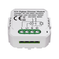Module d'interrupteur intelligent Zigbee, variateur de lumière intelligent Tuya, interrupteur mural sans fil télécommandé pour maison intelligente